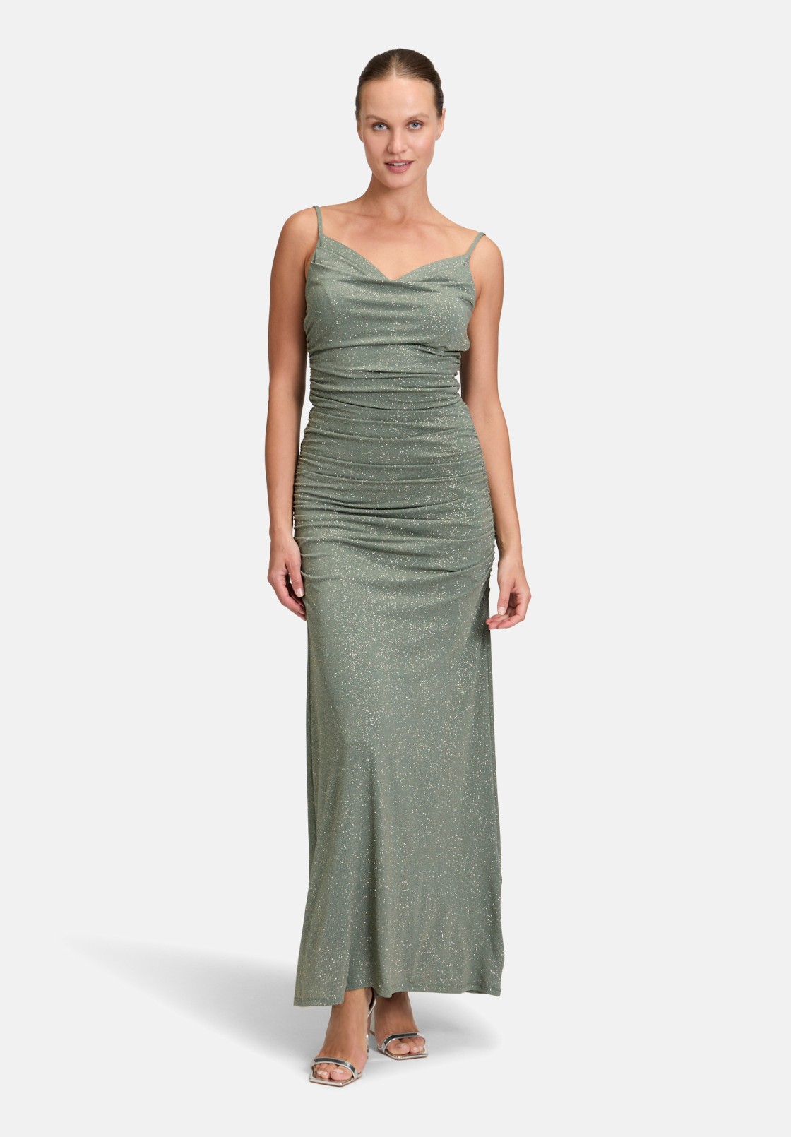 Vera Mont Abendkleid mit Wasserfallausschnitt