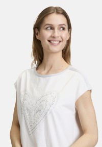 Cartoon Rundhals-Shirt mit Placement