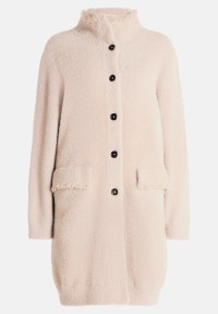 Amber & June Winter-Strickjacke mit aufgesetzter Brusttasche