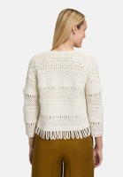 Cartoon Casual-Strickjacke mit Rundhalsausschnitt