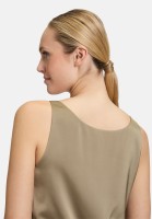 Vera Mont Satin-Bluse mit V-Ausschnitt