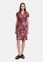 Cartoon Jerseykleid mit Raffung
