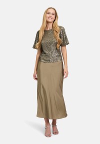 Vera Mont Pailletten-Bluse mit Flügelärmeln