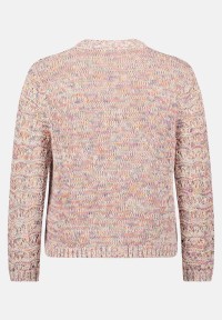 Cartoon Strick-Cardigan mit Rundhalsausschnitt