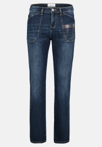 Cartoon Regular Fit-Jeans mit Strass