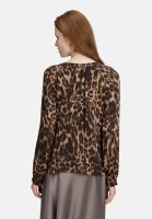 Cartoon Casual-Bluse mit Muster