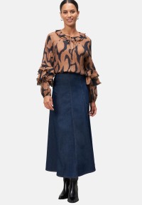zero Crinkle-Bluse mit Volants | Betty Barclay