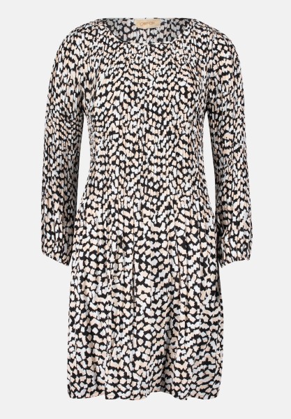 Cartoon Plisseekleid mit Muster