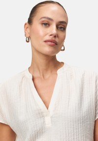 zero Crinkle-Bluse mit V-Ausschnitt | Betty Barclay