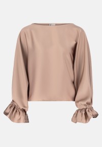 Vera Mont Satin-Bluse mit Fledermausärmeln