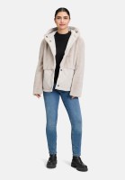 Amber & June Plüschjacke mit Kapuze