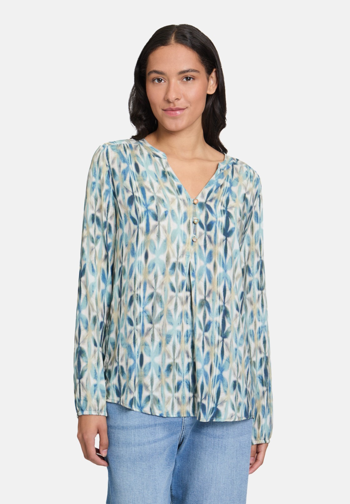 Cartoon Casual-Bluse mit Knöpfen
