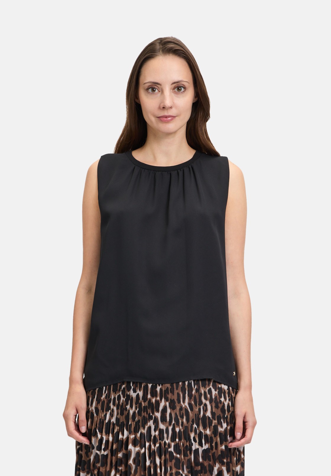 BETTY & CO Blusenshirt mit Webbesatz