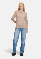 Cartoon Kaschmir-Pullover mit Rundhalsausschnitt
