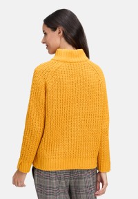 Cartoon Strickpullover mit Stehkragen