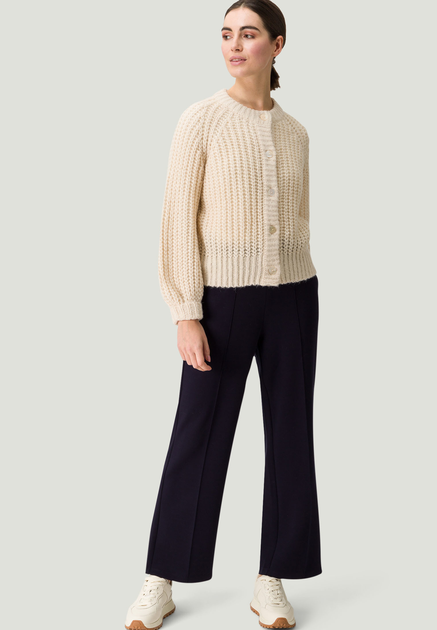 Damen Sweathose Mit Hoher Taille - Weites Bein & Bequem