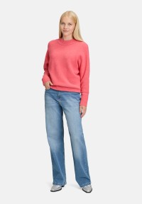 Cartoon Strickpullover mit Fledermausärmeln