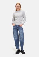 Cartoon Langarm-Shirt mit Kragen