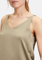 Vera Mont Satin-Bluse mit V-Ausschnitt