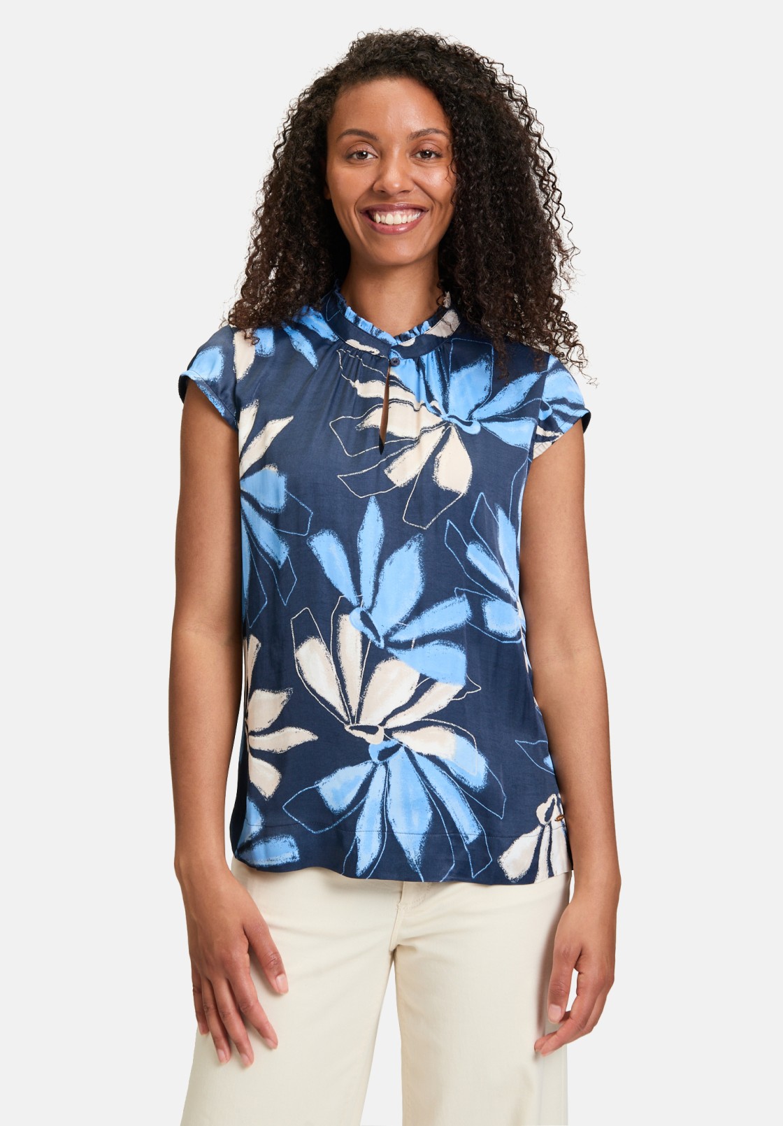 BETTY & CO Schlupfbluse kurzarm