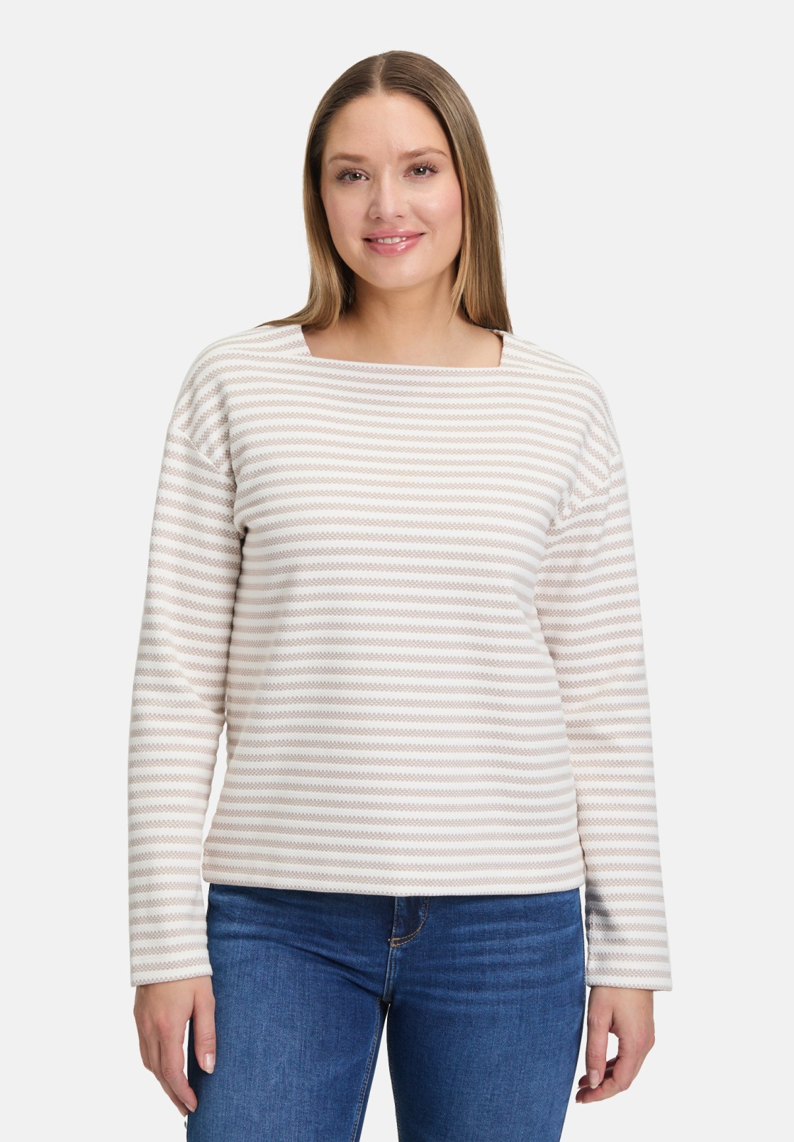 BETTY & CO Sweatshirt mit U-Boot-Ausschnitt