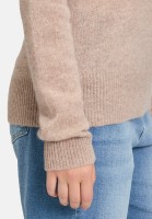 Cartoon Kaschmir-Pullover mit Rundhalsausschnitt