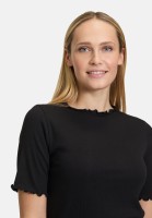 Cartoon Halbarm-Shirt mit Kragen