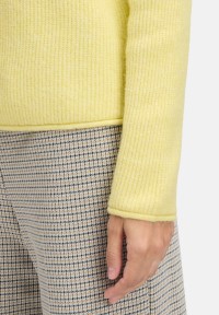 Cartoon Strickpullover mit Stehkragen