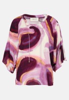 Cartoon Casual-Bluse mit Muster