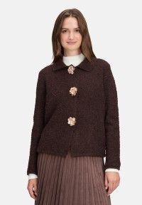 Cartoon Cardigan mit Kragen