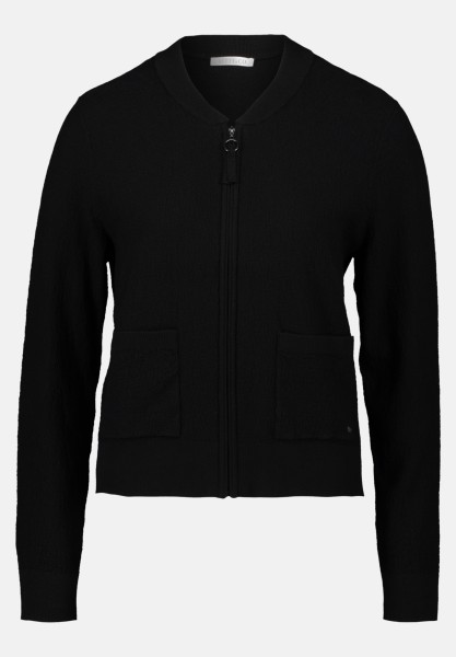 BETTY & CO Strick-Cardigan mit Reißverschluss