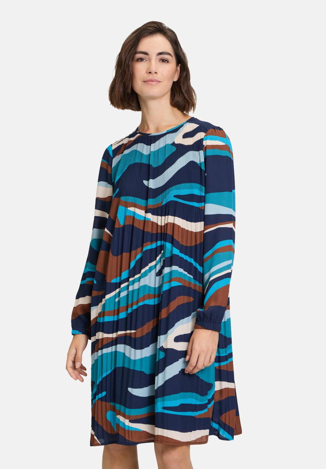 Betty Barclay Plisseekleid langarm
