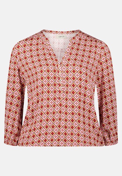 Cartoon Casual-Bluse mit Muster