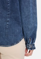 Cartoon Jeansbluse mit Rüschen