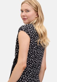 Cartoon Kurzarm-Shirt mit Raffung