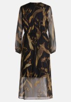 Cartoon Midikleid langarm