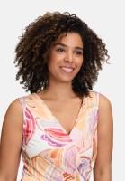 Cartoon Jerseykleid mit Raffung