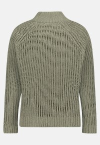 Cartoon Strickpullover mit Stehkragen