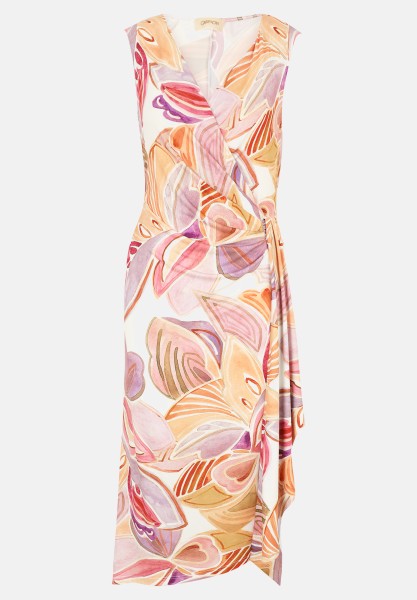Cartoon Jerseykleid mit Raffung