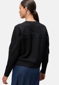 zero Sweatshirt mit Fransen | Betty Barclay