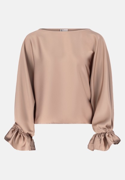 Vera Mont Satin-Bluse mit Fledermausärmeln