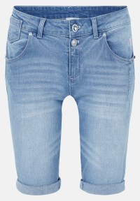 Cartoon Jeans-Shorts mit Stickerei