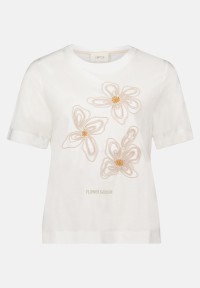 Cartoon Baumwollshirt mit Rundhalsausschnitt