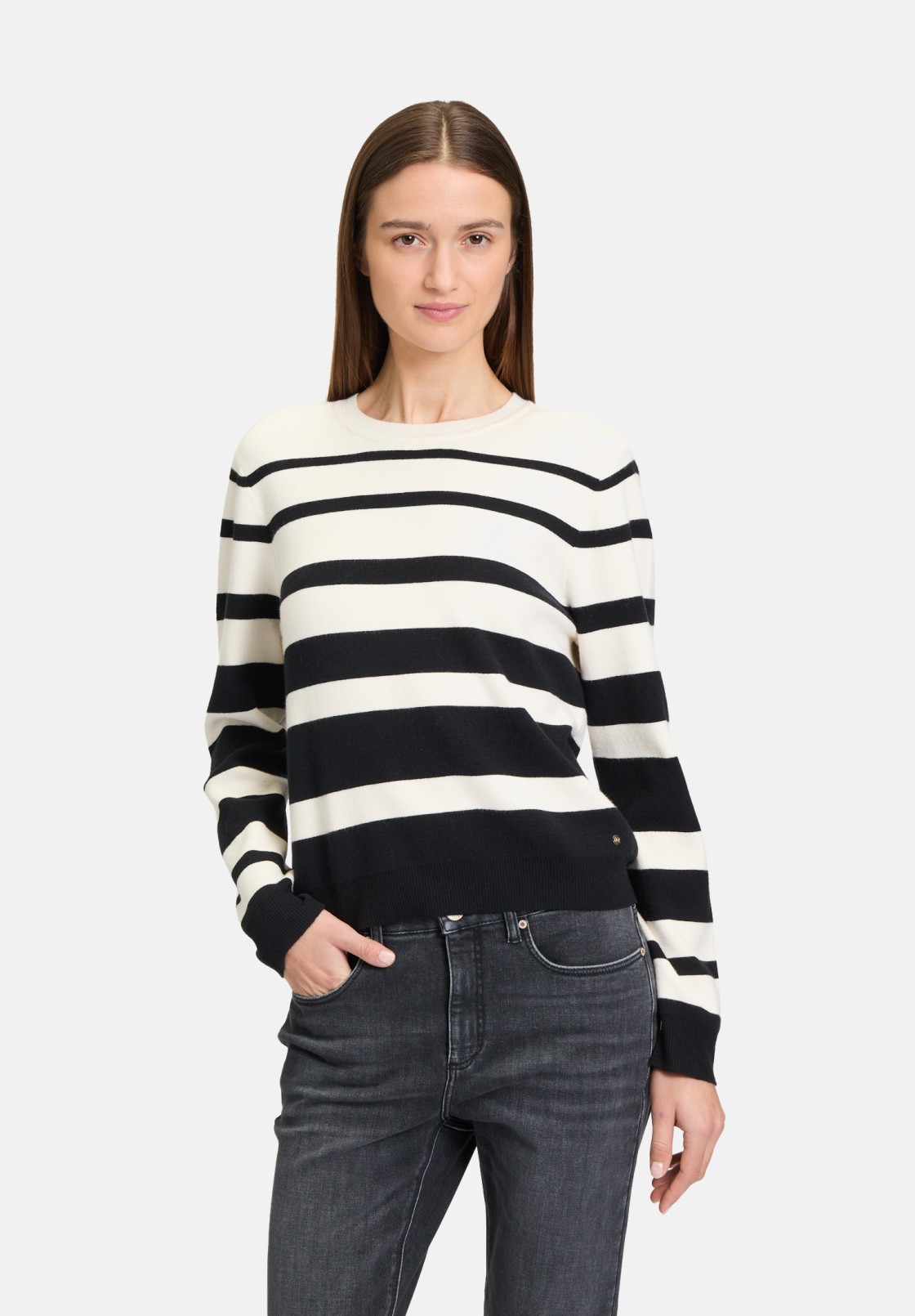 BETTY & CO Strickpullover mit Streifen