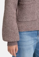 Cartoon Strick-Cardigan mit Taschen