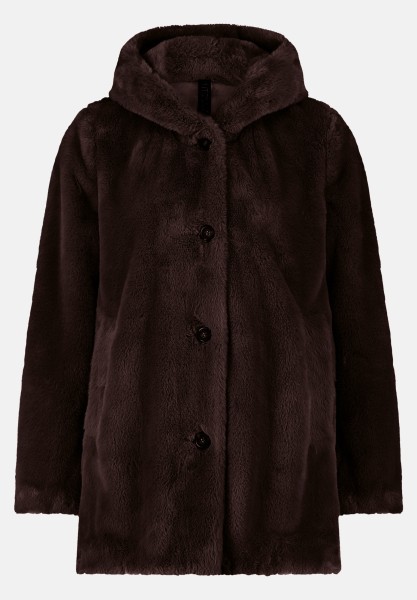 Betty Barclay Plüschjacke mit Kapuze