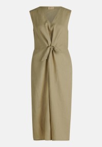 Cartoon Leinenkleid mit Cut-Outs