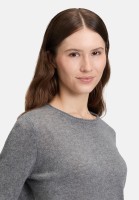 Cartoon Kaschmir-Pullover mit Rundhalsausschnitt
