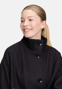 Betty Barclay Wollmantel mit Strickdetails