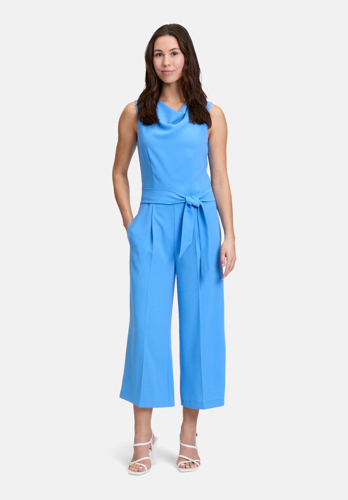 BETTY & CO Jumpsuit mit Wasserfallausschnitt